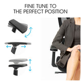 NNEMB Ergonomic Office Desk Chair, Coolmesh Fabric, Adjustable Lumbar Support, Headrest, Armrest and Recline, Black Mesh/Black Frame
