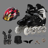 Adjustable Children'S Roller Skates Set - Black Size S-1915196737950191616