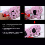 Rechargeable Double Wheel Roller Skating Shoes - Pink Size 36-1915196537865113603