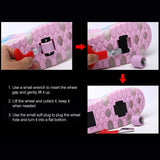 Rechargeable Double Wheel Roller Skating Shoes - Pink Size 39-1915196539563806723