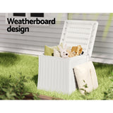 NNEDSZ Outdoor Storage Box 56L Container Lockable Indoor Garden Toy Tool Shed