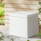 NNEDSZ Outdoor Storage Box 56L Container Lockable Indoor Garden Toy Tool Shed