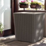NNEDSZ Outdoor Storage Box 43L Container Side Table Garden Bench Tool Sheds