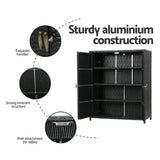 NNEDSZ Outdoor Storage Cabinet Box Garage Wicker Shelf Chest Garden Shed Tools