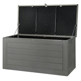 NNEDSZ Gardeon Outdoor Storage Box 680L Container Lockable Garden Bench Tool Shed Black