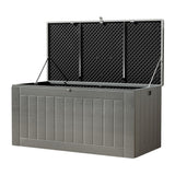 NNEDSZ Outdoor Storage Box 830L Container Lockable Garden Bench Tool Shed Black