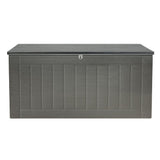 NNEDSZ Outdoor Storage Box 830L Container Lockable Garden Bench Tool Shed Black
