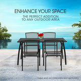 NNEMB 4pc Outdoor Dining Chair Set, for Outside with E-coating