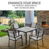 NNEMB 4pc Outdoor Dining Chair Set, Furniture for Outside