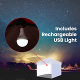 NNEMB Accessory Pack for 3x3m White Gazebo, includes Walls, Carry Bag, Rechargeable USB Lamp