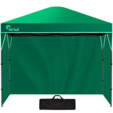 NNEMB 3.6x2.2m Ultra Compact Folding Gazebo, Walls, Carry bag, Portable Outdoor Popup Marquee for Camping Beach, Green