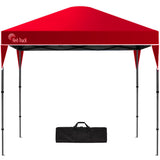 NNEMB 3x3m Ultra Compact Folding Gazebo, Carry bag, Portable Outdoor Popup Marquee for Camping Beach, Red