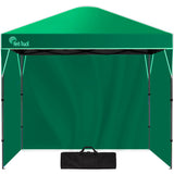 NNEMB 3x3m Ultra Compact Folding Gazebo, Walls, Carry bag, Portable Outdoor Popup Marquee for Camping Beach, Green