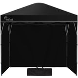 NNEMB 3x3m Ultra Compact Folding Gazebo, Walls, Carry bag, Portable Outdoor Popup Marquee for Camping Beach, Black