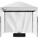 NNEMB 3x3m Ultra Compact Folding Gazebo, Walls, Carry bag, Portable Outdoor Popup Marquee for Camping Beach, White