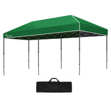 NNEMB 6x3m Folding Gazebo, Most Compact Foldable Design, Carry bag, Portable Outdoor Popup Marquee for Camping Beach, Green