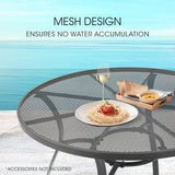 NNEMB 5pc Outdoor Dining Furniture Set, Table and Chairs Setting for Outside with E-coating