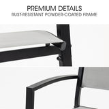 NNEMB 6pc Outdoor Dining Chair Set, for Outside