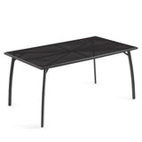 NNEMB 150x90cm Outdoor Dining Table, Rectangular, Furniture for Outside with E-coating