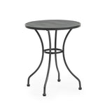 NNEMB 60cm Outdoor Bistro Table, Round, Furniture for Outside with E-coating