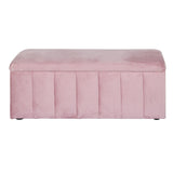 NNEDSZ Artiss Storage Ottoman Blanket Box 103cm Velvet Pink