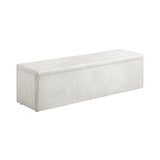 NNEED Storage Ottoman Blanket Box XL Polyester Beige