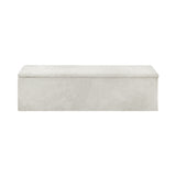 NNEED Storage Ottoman Blanket Box XL Polyester Beige
