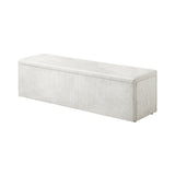 NNEED Storage Ottoman Blanket Box XL Polyester Beige