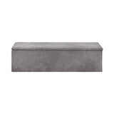 NNEED Storage Ottoman Blanket Box XL Polyester Grey