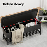 NNEDSZ Artiss Storage Ottoman Blanket Box 110cm Boucle Shelf