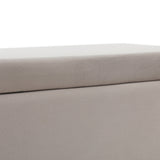 NNEDSZ Storage Ottoman Blanket Box Table 97cm Velvet Taupe
