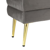 NNEDSZ Ottoman Storage Foot Stool Velvet Grey