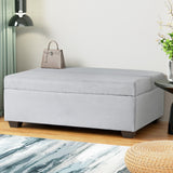 NNEDSZ Artiss Ottoman Storage Sofa Bed 112cm Foldable Grey