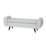 NNEDSZ Artiss Storage Ottoman Blanket Box Armrest 140cm Grey