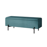 NNEDSZ Artiss Storage Ottoman Blanket Box 140cm Velvet Green