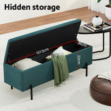 NNEDSZ Artiss Storage Ottoman Blanket Box 140cm Velvet Green