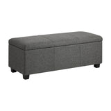 NNEED Storage Ottoman Linen Fabric Large