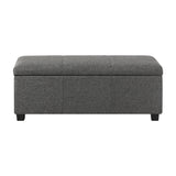 NNEED Storage Ottoman Linen Fabric Large