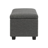NNEED Storage Ottoman Linen Fabric Large