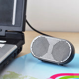 NNEOBA Portable USB Mini Speaker Stereo for PC & PS4 (Black)