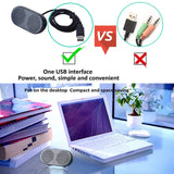 NNEOBA Portable USB Mini Speaker Stereo for PC & PS4 (Black)