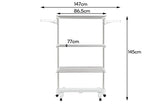 NNEKG Foldable Drying Rack(White)