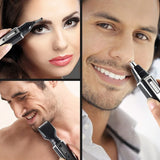 NNEOBA Rechargeable 4-in-1 Micro Hair Trimmer Electric Shaver Black