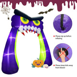 NNEOBA 10FT Giant Owl Halloween Inflatable Archway with LED Lights