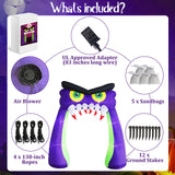 NNEOBA 10FT Giant Owl Halloween Inflatable Archway with LED Lights