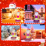 NNEOBA Christmas Hawaii Santa Inflatable Yard Decor LED