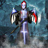 NNEOBA Halloween Inflatable Grim Reaper with Radar Sound Control