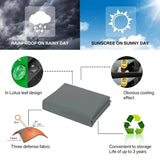 NNEOBA Waterproof Outdoor Sun Shade Sail for Garden and Terrace (Grey)