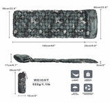 NNEOBA Outdoor Inflatable Sleeping Pad with Pillows for Camping