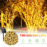 NNEOBA Outdoor Solar Fairy String Lights LED Waterproof